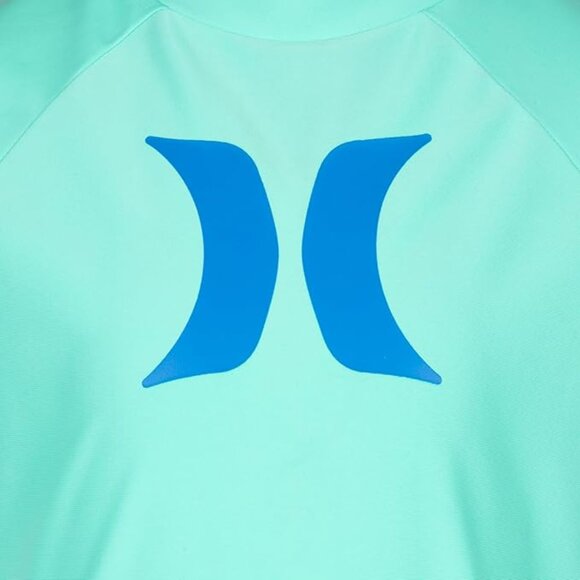 Hurley, NWT, 3T, Rash Guard Swim Shirt UPF 50+ Aurora Green - Picture 3 of 5